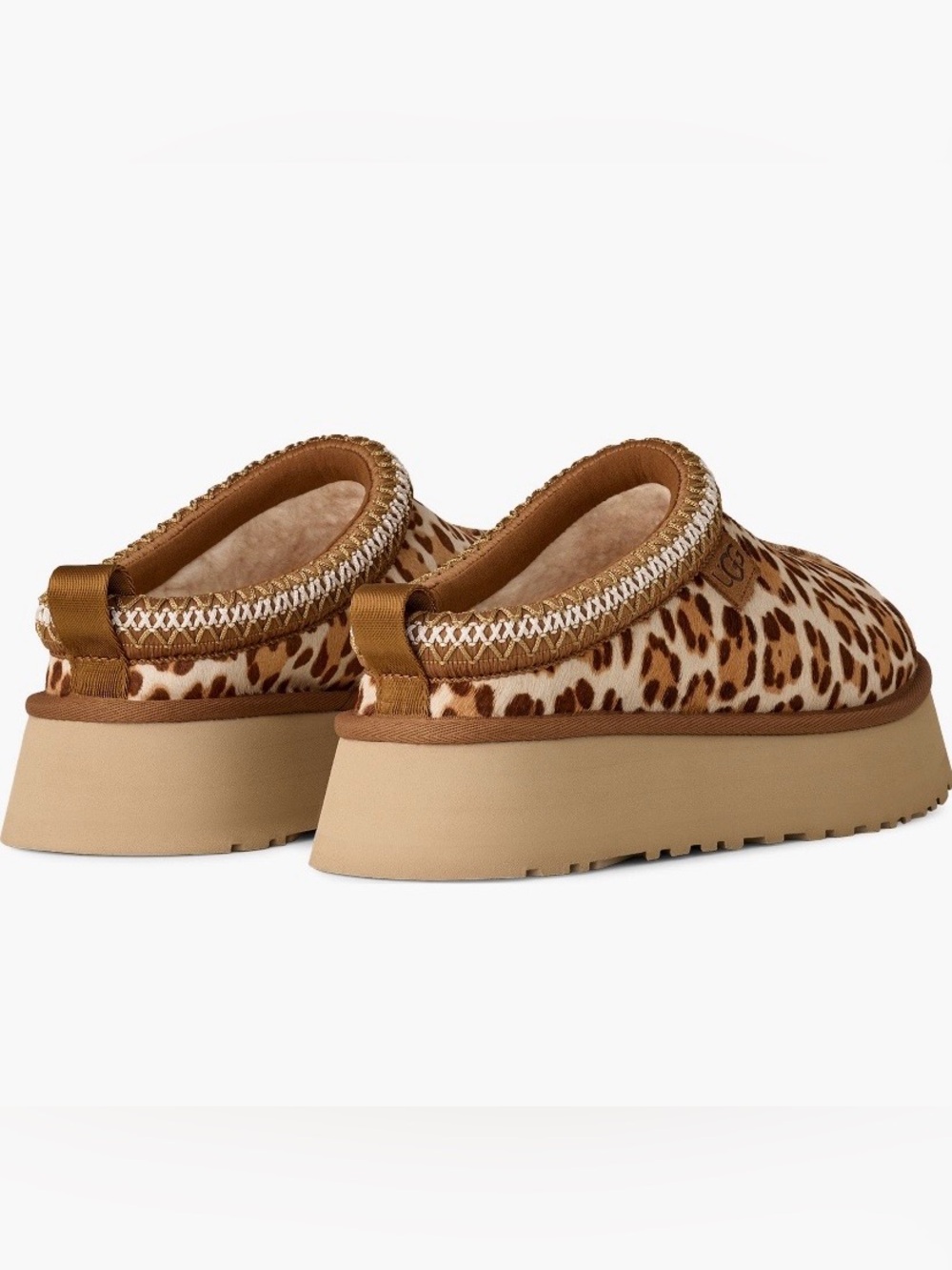 🐆 NWT 🐆 UGG Tazz Plains Leopard Print Slippers, Size 9 - Picture 6 of 13